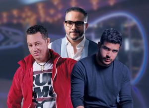 Pavel Núñez, Aljadaqui y Pamel Mancebo en «Triángulo Pop»