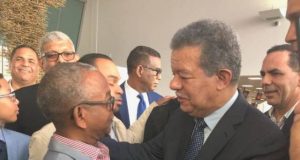 Leonel Fernández arribó este martes a Nueva York