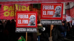 ARGENTINA: La izquierda protesta contra Fondo Monetario Internacional