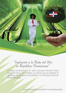 Actor peruano se casará con un árbol en Santo Domingo