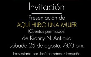 Pondrán en circulación libro de cuentos de Kianny Antigua