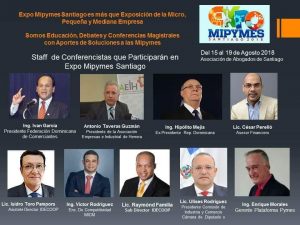 SANTIAGO: Hipólito encabeza staff de conferencistas de Expo Mipymes