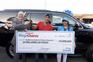 Loteka premia nuevo millonario en el “MegaChance”