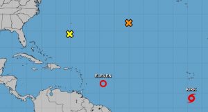 Tormenta tropical Kirk avanza por el Atlántico hacia el oeste