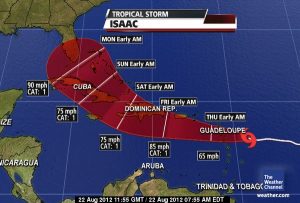 Un huracán y dos tormentas se mueven en el Océano Atlántico