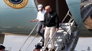 Trump visita áreas devastadas por huracán Michael en Florida y Georgia Trump visita áreas devastadas por huracán Michael en Florida y Georgia