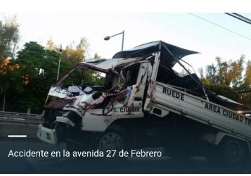 Un militar muerto y otro herido en accidente en avenida 27 de Febrero