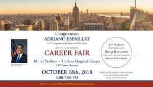 Congresista Adriano Espaillat encabezará feria de empleos Congresista Adriano Espaillat encabezará feria de empleos