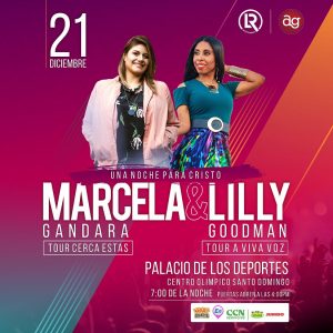 Lilly Goodman y Marcela Gándara en «Una Noche para Cristo»