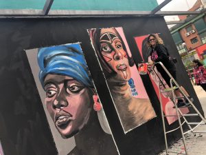 ESPAÑA: Artistas dominicanos donan murales en sector Cuatro Caminos