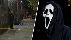 Enmascarado balea dos en vecindario dominicano