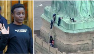 Declaran culpable mujer escaló la Estatua de la Libertad para protestar Declaran culpable mujer escaló la Estatua de la Libertad para protestar