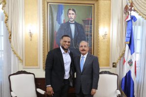 Robinson Canó visita presidente Danilo Medina