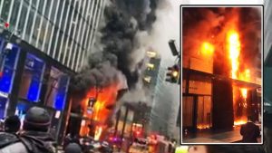 Un incendio arrasa con una panadería en Queens