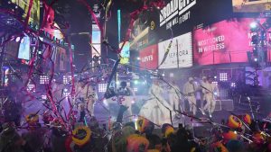 Miles de personas dan la bienvenida a 2019 bajo la lluvia en Times Square Miles de personas dan la bienvenida a 2019 bajo la lluvia en Times Square