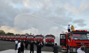El gobierno de China dona 40 camiones de bomberos al 9-1-1 de R. Dominicana