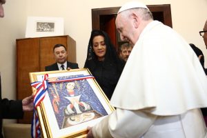 El papa Francisco y Nuestra Señora de la Altagracia
