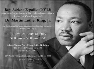 Congresista Espaillat encabezará evento en honor a Martin Luther King, Jr.