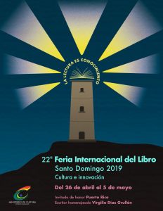 Eligen diseño con un faro como elemento principal afiche de Filds2019