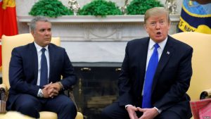 EEUU: Trump y Duque abogan por entrada ayuda humanitaria a Venezuela