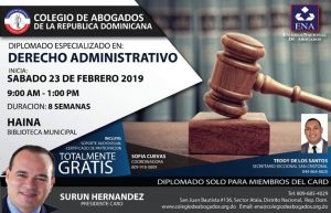 HAINA: Colegio de Abogados celebrará diplomado