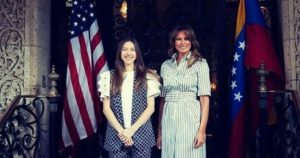 EEUU: Melania Trump recibe a Fabiana Rosales en Mar-a-Lago