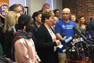 Acto de apoyo para aprobar ley de ciudadanía a indocumentados