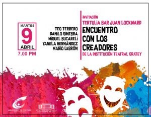 Anuncian tertulia fundadores del grupo teatral Gratey