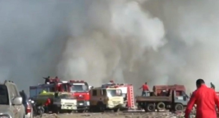 MOCA: Autoridades llevan cuatro días sofocando fuego en vertedero imagen
