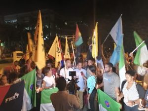 Estudiantes enciendes velas en reclamo 5% para la UASD