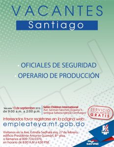 Ministerio de Trabajo realizará este viernes jornada de empleo Ministerio de Trabajo realizará este viernes jornada de empleo