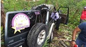 DAJABON: Seguidores de Leonel sufren accidente durante caravana