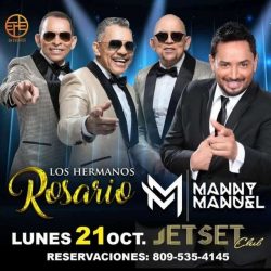 Merengueros Manny Manuel y Los Rosario se presentarán en Jet Set Merengueros Manny Manuel y Los Rosario se presentarán en Jet Set