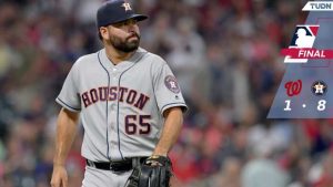 Urquidy luce ante Nacionales y Astros empatan Serie Mundial