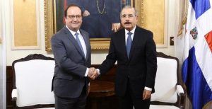 El expresidente francés François Hollande visita a Danilo Medina El expresidente francés François Hollande visita a Danilo Medina