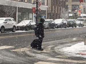 Nieve y lluvia helada llegarían a ciudad de Nueva York este lunes
