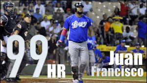 Juan Francisco conecta jonrón 99 y el Licey lidera el round robin