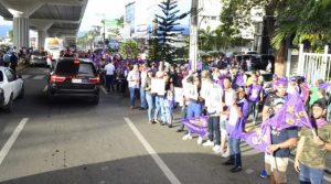 Peledeístas se toman las calles de Santiago para apoyar Abel Martínez