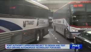 Autobuses sin conductor comenzarán a rodar entre NY y Nueva Jersey