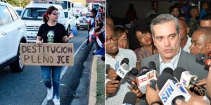 Abinader explica cambiaron ruta marcha para no «manchar» jóvenes