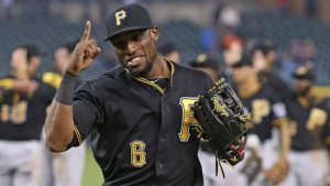 Starling Marte tras impulsar a los D-Backs de Arizona en el 2020