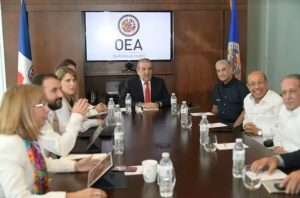 Gonzalo se reúne con observadores de la OEA y llama a votar en paz