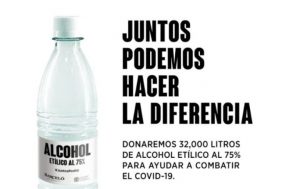 Ron Barceló y CND donan alcohol para ayudar a combatir el COVID-19