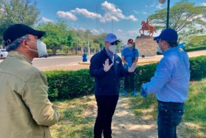Gonzalo y Abel Martínez coordinaron  acciones para municipio de Santiago  