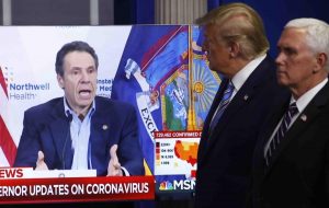 Cuomo pide a Trump más ayuda en pruebas diagnóstico de coronavirus