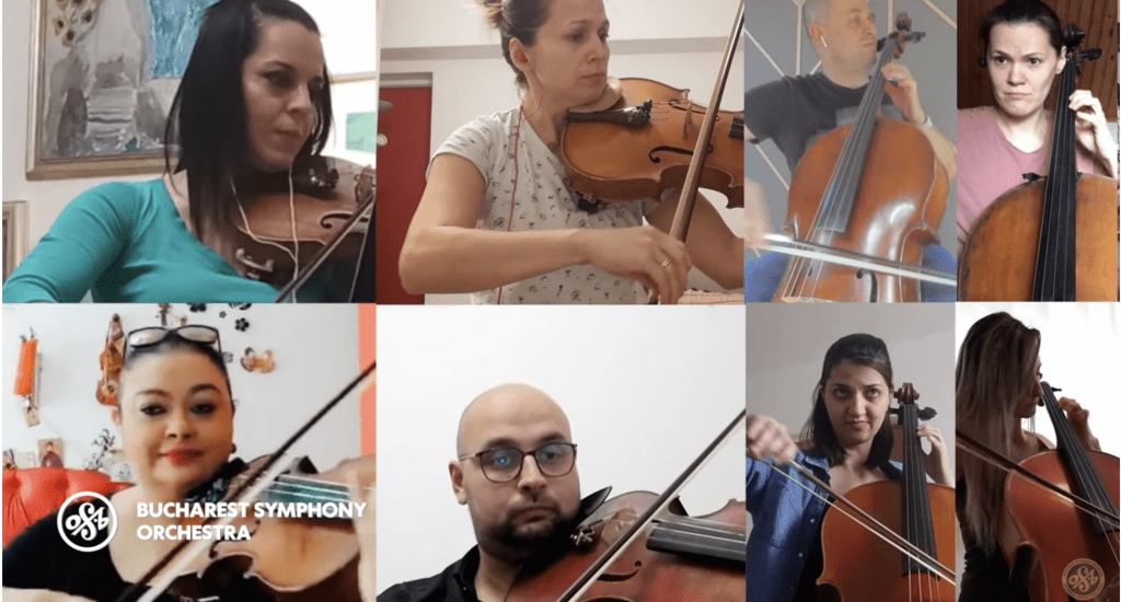 Músicos tocan a la distancia un homenaje a los héroes del coronavirus imagen