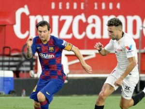 Barcelona empata con Sevilla; pone en peligro su liderato del fútbol español