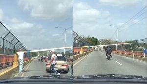 Vientos tumban postes eléctricos en SD en el puente «de las Bicicletas”