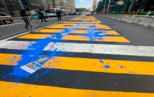 Vandalizan de nuevo mural de ‘Black Lives Matter’ en Nueva York