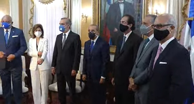EN VIVO: Visita presidente electo Luis Abinader al presidente Danilo Medina